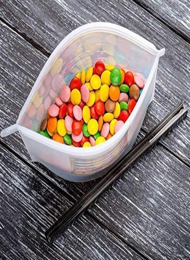 فولكانو أكياس تخزين الطعام المصنوعة من السيليكون من فولكانو، سعة 1000 مل | أكياس محكمة الإغلاق مانعة للتسرب، مناسبة للتجميد، لحفظ الوجبات الخفيفة، والأطعمة المطبوخة بتقنية السو ڤيد، والسوائل، ووجبات الغداء الطازجة، آمنة للاستخدام في الميكروويف وغسالة الصحون (متعددة الألوان) (3) - Image 5